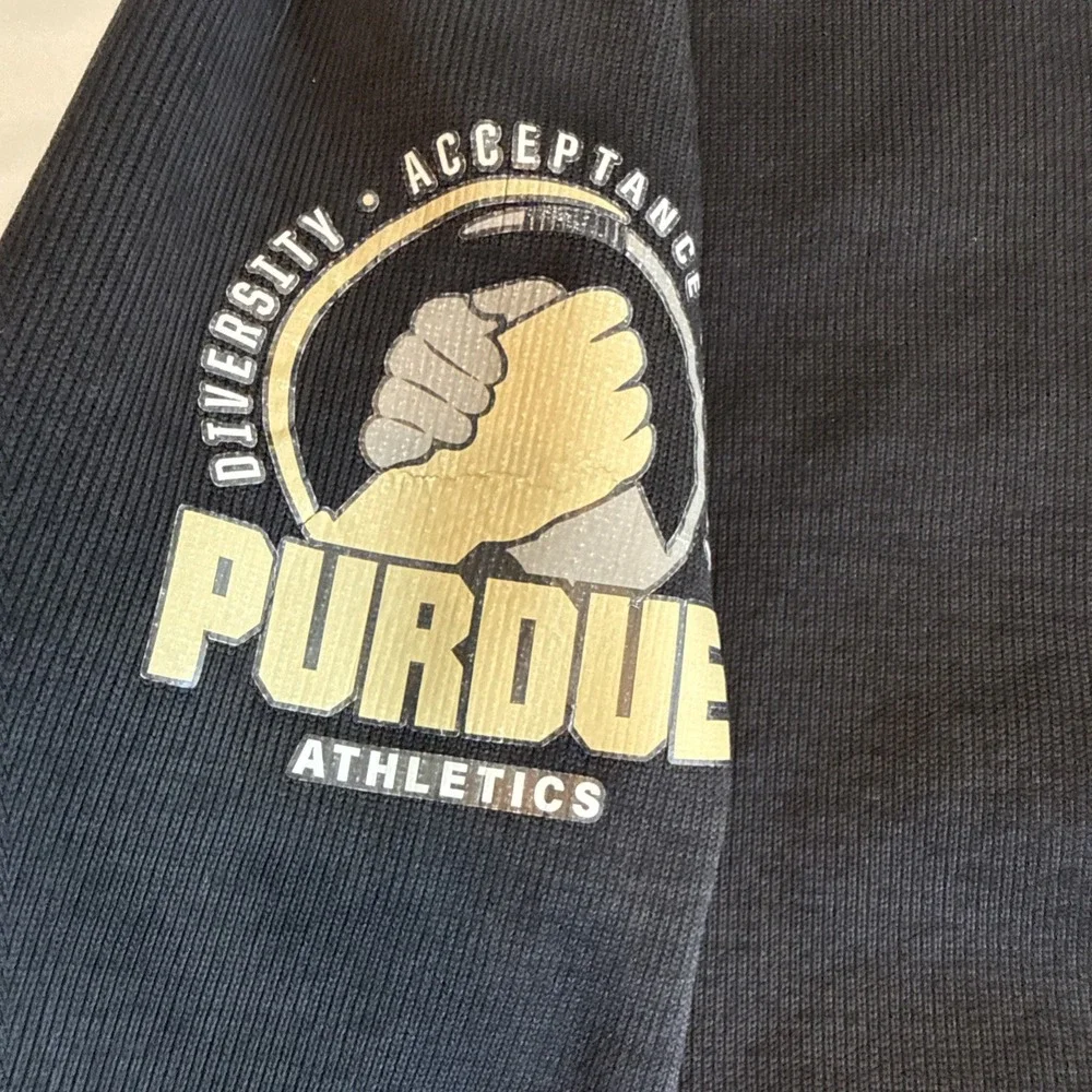 Mens Large Purdue Boilermakers Nike Pullover 1/4 Zip Golf black